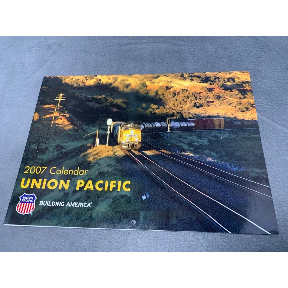 Union Pacific 2007 Train Locomotive Calendar Collectible Vintage Railway Photogr